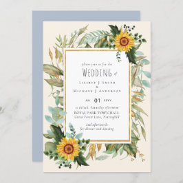 Rustic BOHO Sunflower Casamento Verde