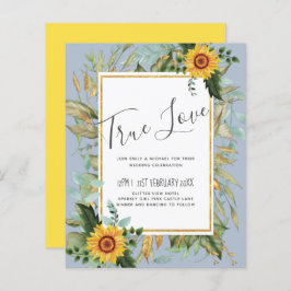 Rustic BOHO Sunflower Casamento Verde
