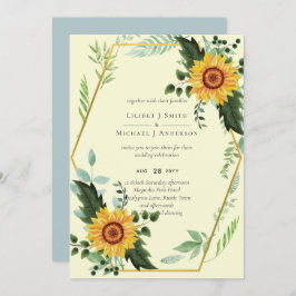Rustic BOHO Sunflower Casamento Verde