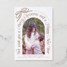 Rustic Bow We Wish You a Merry Christmas