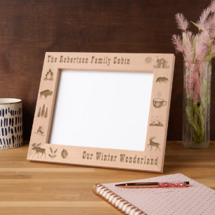 Rustic Cabina Our Winter Wonderland Personalizado
