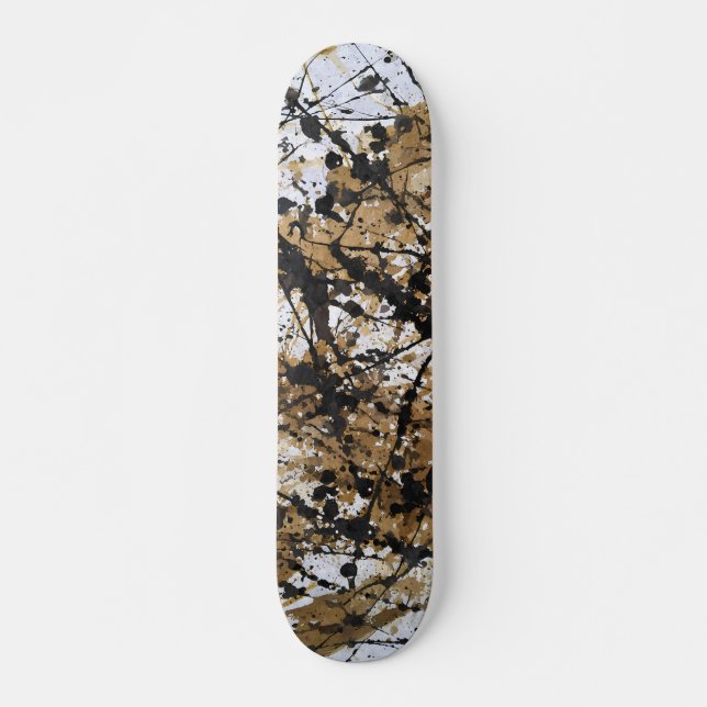 Rustic Camo Forest Pattern Skateboard (Frente)