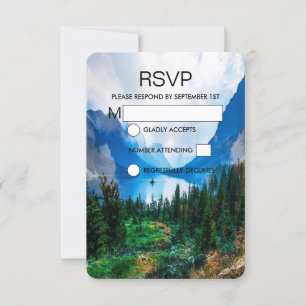 Rustic Country Mounains Scenical Nature RSVP