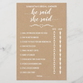 Rustic Ele disse que ela disse um jogo bilíngue ch