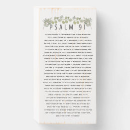 Rustic Eucalyptus Greenery Psalm 91 Christian