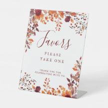 Rustic Fall Autumnal Deixa Favores De Casamento