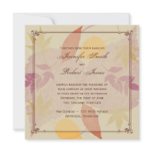 Rustic Fall Deixa Convite De Casamento