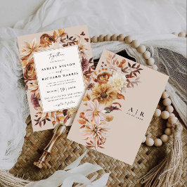 Rustic Fall Deixa O Convite De Casamento