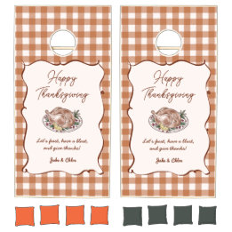 Rustic Fall Gingham Thanksgiving