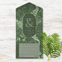 Rustic Fern Green Foliage Emerald Sem Janto