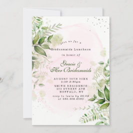 Rustic Greenery Blush Bridesmaids Convidam Luncheo
