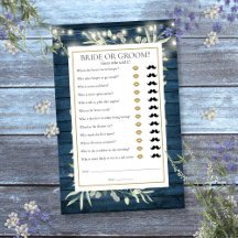 Rustic Guess Who Greenere Jogo de Chá de panela