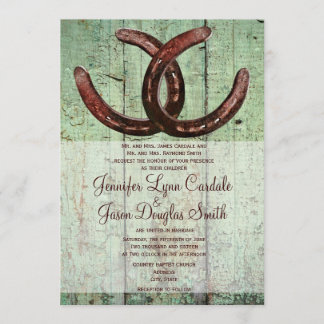 Rustic Horsferes Country Estilo Convite Para Casam