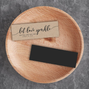 Rustic Kraft Relaxa Casamento de Script Let Love S