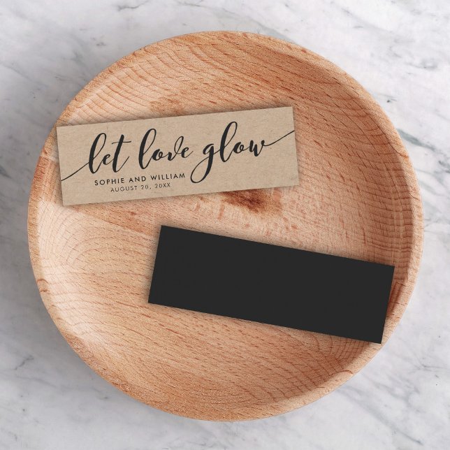 Rustic Kraft Roteiro de Casamento Relaxar Deixe o  (Criador carregado)