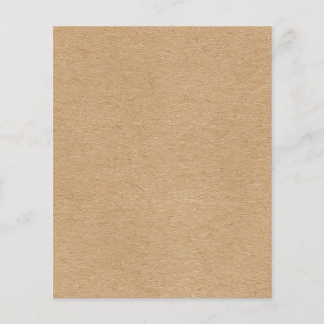 Rustic Kraft Simples Boho Estiloso (Frente)