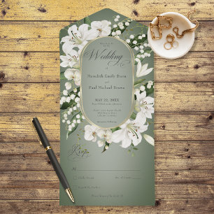 Rustic Lily of the Valley Floral Sage No Janto