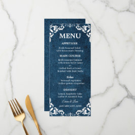 Rustic Mexican Wedding Menu Card