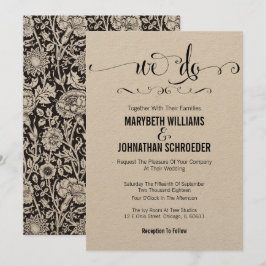 Rustic Modern Nós Fazemos Script De Cartão De Conv