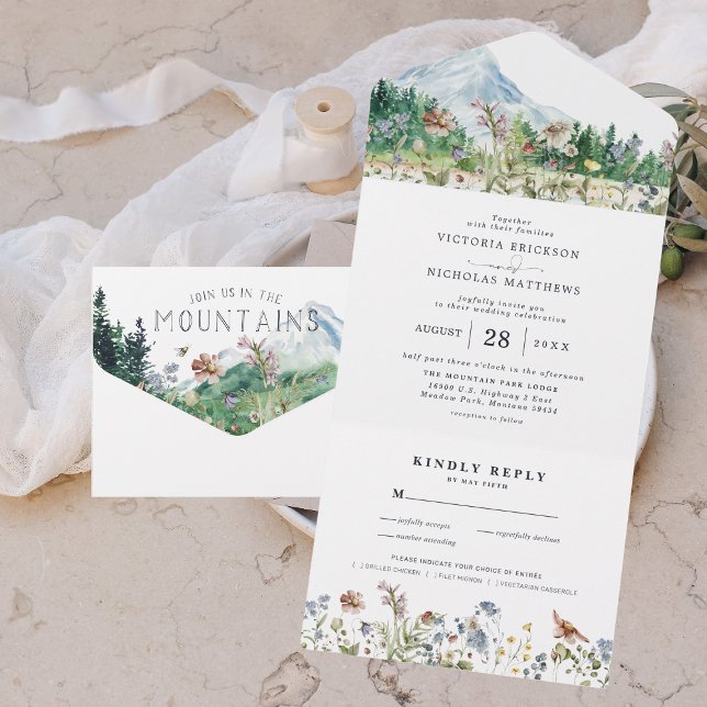 Rustic Mountain Wildflower | Boho Wedding (Criador carregado)
