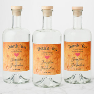 Rustic Obrigado Casamento Favor Personalidades Chi