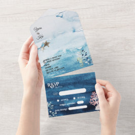 Rustic Ocean Song Request RSVP Wedding
