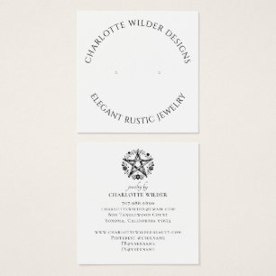 Rustic Pagan Wiccan Pentacle Jewelry Earring