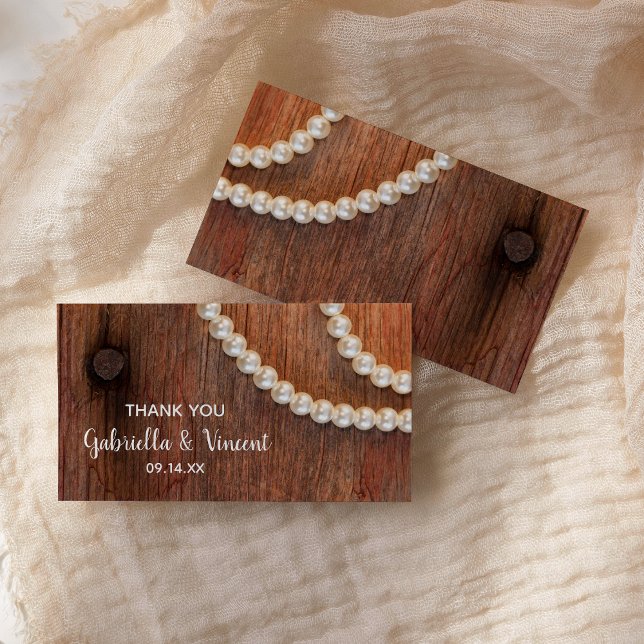 Rustic Pearls Country Barn Casando Marcas De Favor (Criador carregado)
