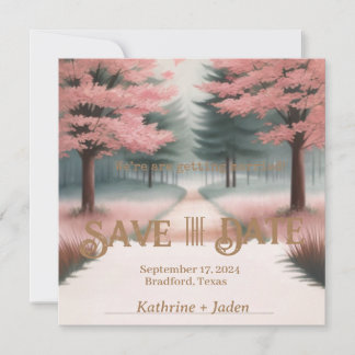 Rustic Pink e Green Salvem a Data