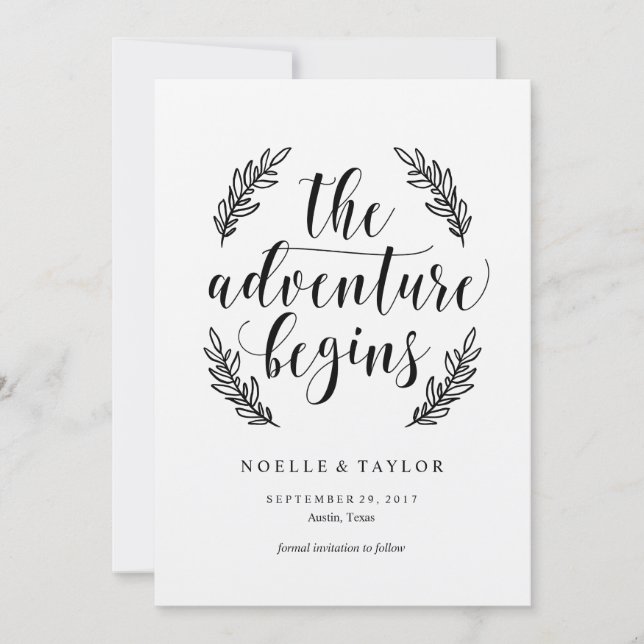 Rustic Salvar o Convite de Data (Frente)