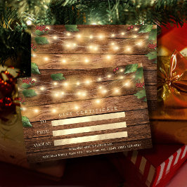 Rustic Seasonal Country Corporate Mistletolight