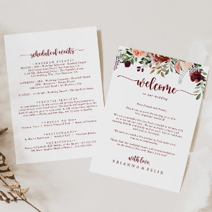 Rustic Summer Floral Wedding - Letra de boas-vinda