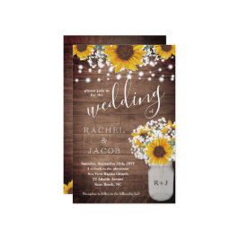 Rustic Sunflower Mason Jar Lights Orçamento Casame