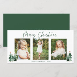 Rustic Trees Modern Christmas Holiday 3 Photo