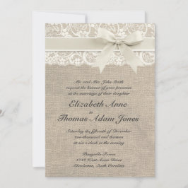 Rustic Vintage Inspirou Convite Para Casamento