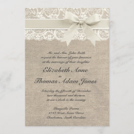 Rustic Vintage Inspirou Convite Para Casamento