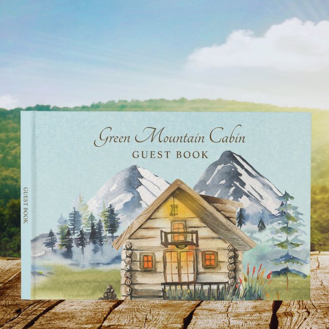 Rustic Vintage Mountain Cabine Lodge Livro Convida (In situ)