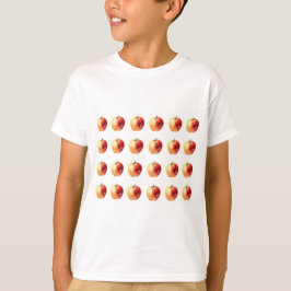 Rustic Watercolor Apple Pattern Boys T-Shirt