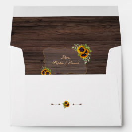 Rustic Watercolor Sunflower Old Barn Casamento