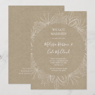 Rustic Winter   Anúncio de Elopemento Kraft