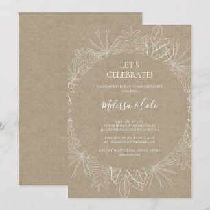 Rustic Winter   Convite à celebração de Vamos K