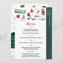 Rustic Winter Mountain | Menu Casamento de Campos