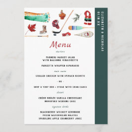 Rustic Winter Mountain | Menu Casamento de Campos