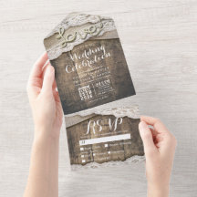Rustic Wood Love Rope Burlap Lace Casamento RSVP
