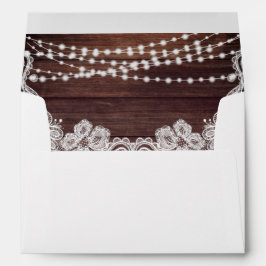 Rustic Wood String Lights White Lace Address