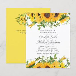 Rústico Sunflower Themed Casamento Orçamento