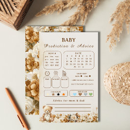 Rústico Urso de Teddy Predição e Chá de Conselhos