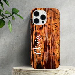 Rústico Vintage Madeira & Nome Personalizado,Minim