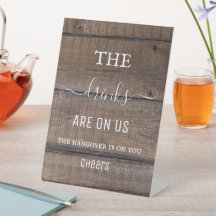 Rústico Wood Country Hangover Bebe Sinal de Bar Ab