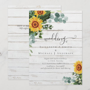 Rústicos Girassóis Eucalyptus Deixa Casamento